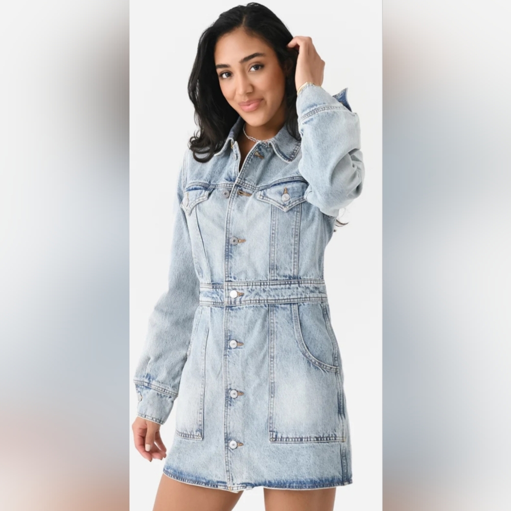 RE/DONEWomen's Trucker Dress Size Medium $495 NWOT